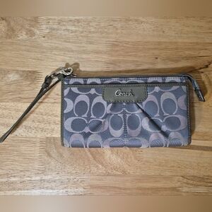 Coach Gray Wristlet